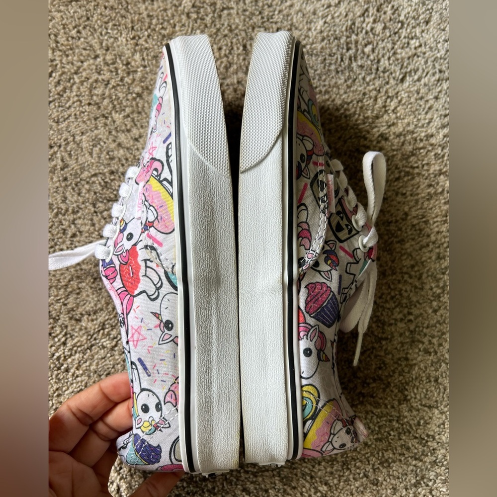 Colorful Unicorn and Cupcake Vans Sneakers - Picture 5 of 9